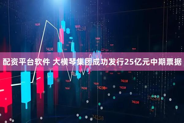 配资平台软件 大横琴集团成功发行25亿元中期票据